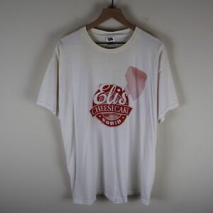 Vintage Y2K‎ Eli's Cheesecake Shirt White XL 23x29.5